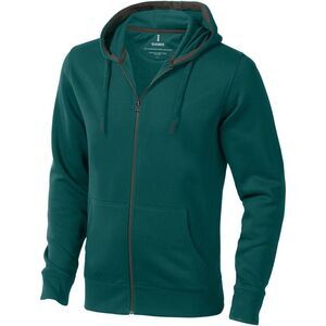 Elevate Mens Arora  Full Zip Sweater / Forest Green